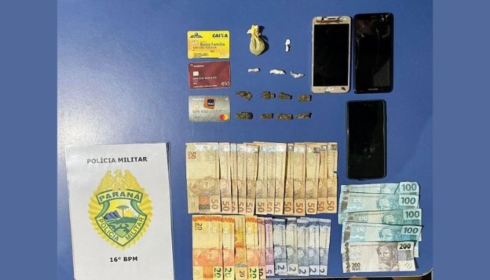 Pinhão – Homem é preso vendendo drogas na Av. Trifon Hanycz